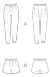 Plateau Joggers Pattern by Closet Core