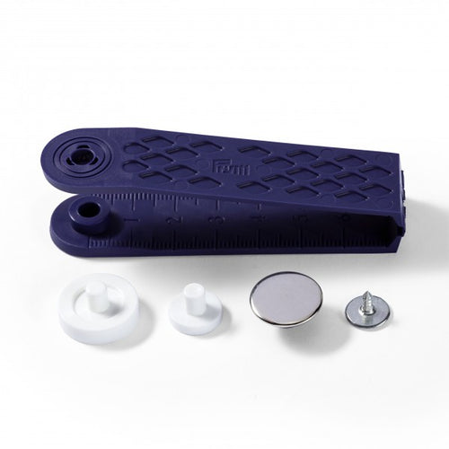 Prym Jeans Buttons - Smooth Silver - 17mm