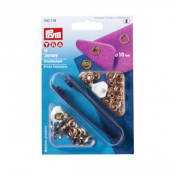Prym Press Fasteners Jersey - Copper - 10mm