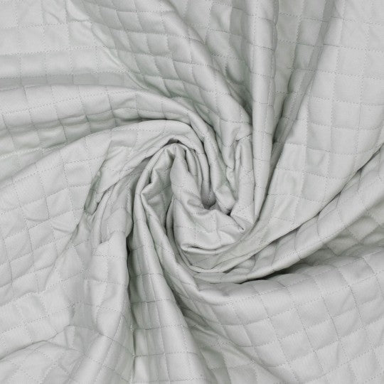 Quilted Denim Fabric - Blue Blush - Price per 0.5 metre