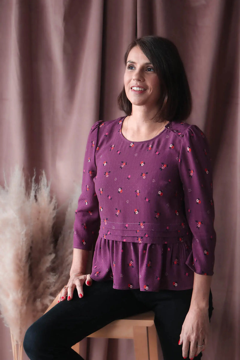 Rêverie - Dotted Viscose Crepe Fabric - Lise Tailor - 0.5 metre