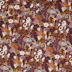 See you at Six - Flower Wealth - French Terry - Nocturne Purple - Priced per 0.5 metre
