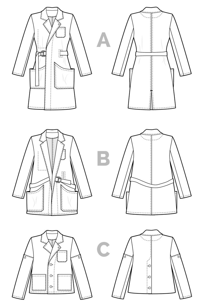 Sienna Maker Jacket Pattern by Closet Core