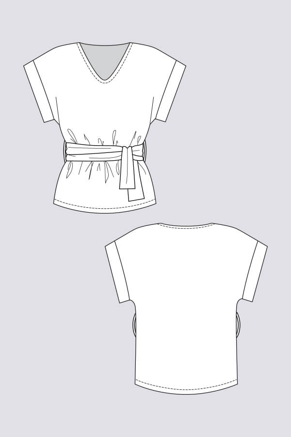 Sointu Tee Sewing Pattern by Named Clothing