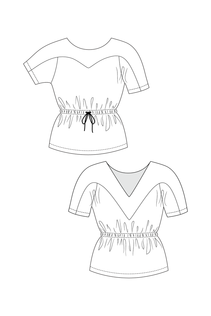 Valo Dress & Top Sewing Pattern by Named Clothing
