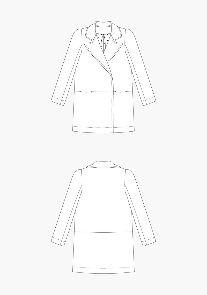 Yates Coat Sewing Pattern by Grainline Studio