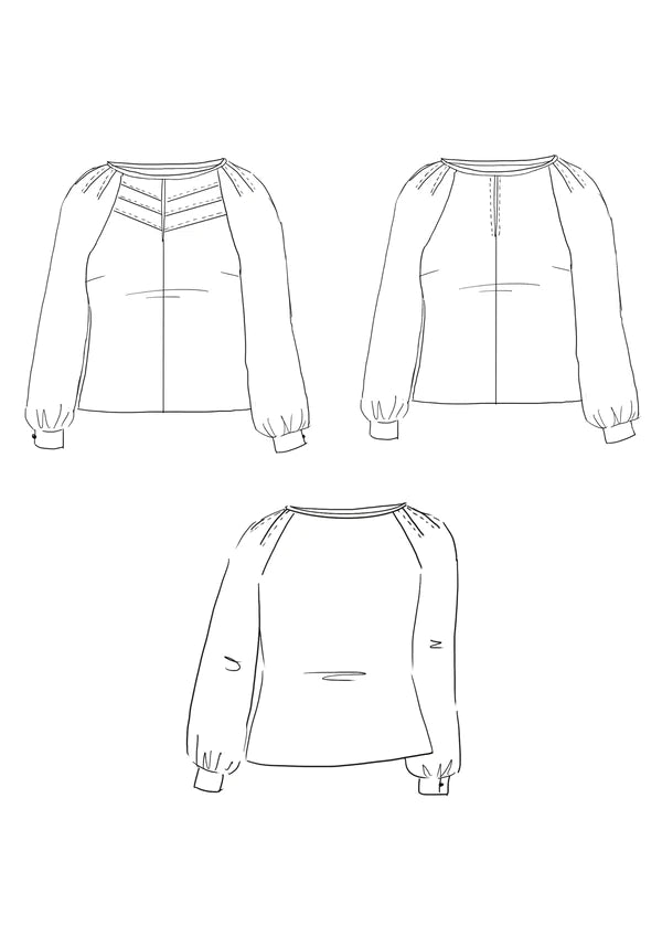 CHELSEA Top/Blouse Sewing Pattern by Maison Fauve
