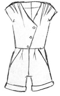 Eclipse Playsuit/Dress Sewing Pattern by Maison Fauve