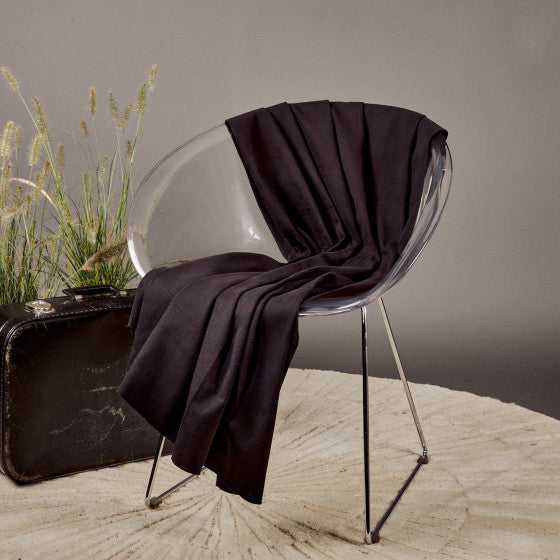 Gabardine Twill Fabric - Black - Atelier Brunette - Price per 0.5 metre