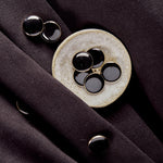 Gabardine Twill Fabric - Black - Atelier Brunette - Price per 0.5 metre