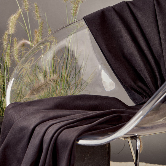 Gabardine Twill Fabric - Black - Atelier Brunette - Price per 0.5 metre