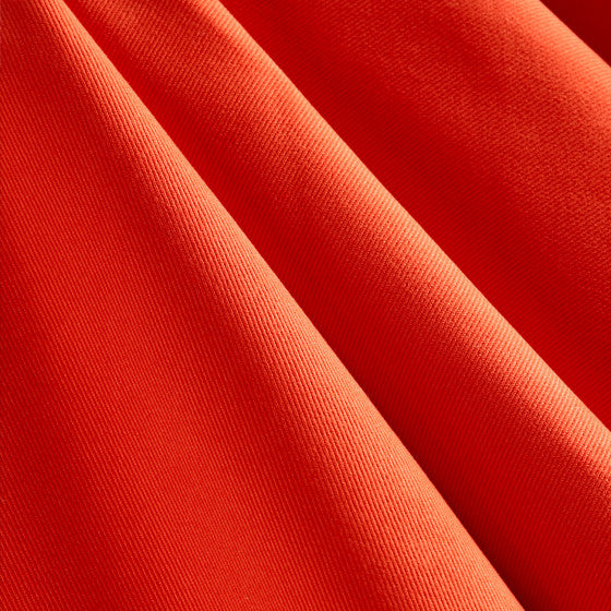 Gabardine Twill Fabric - Tangerine - Atelier Brunette - Price per 0.5 metre