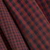 Gingham Night Rust Gauze Fabric - Atelier Brunette - Price per 0.5 metre