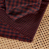 Gingham Night Rust Gauze Fabric - Atelier Brunette - Price per 0.5 metre