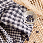 Gingham Night Gauze Fabric - Atelier Brunette - Price per 0.5 metre