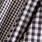 Gingham Night Gauze Fabric - Atelier Brunette - Price per 0.5 metre