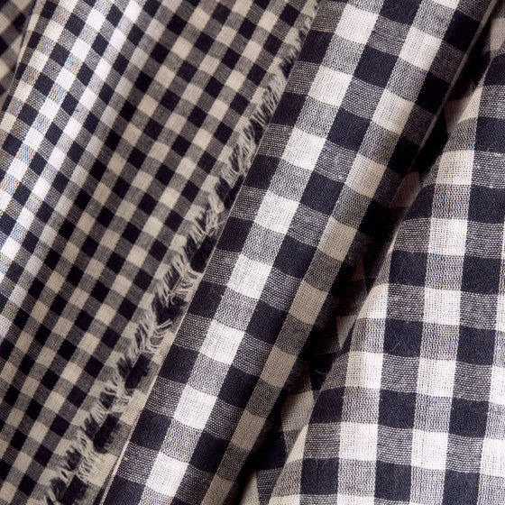 Gingham Night Gauze Fabric - Atelier Brunette - Price per 0.5 metre