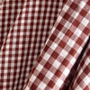 Gingham Rust Gauze Fabric - Atelier Brunette - Price per 0.5 metre