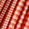 Gingham Off-White Tangerine Gauze Fabric - Atelier Brunette - Price per 0.5 metre