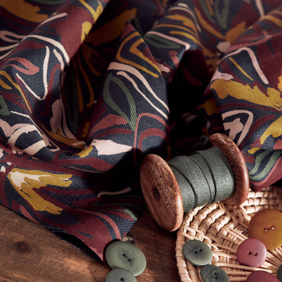 Hilma Rust - Viscose twill fabric with Lenzing™️ EcoVero™️ fibres - Atelier Brunette - 0.5 metre