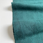 Organic Leaf Jacquard - Bottle Green - 0.5 metre