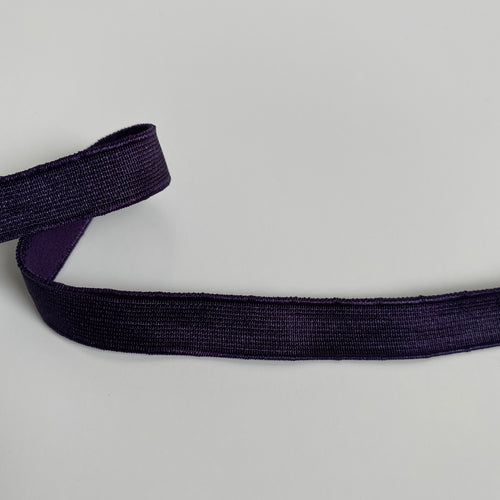 12mm Bra Strap Elastic - Dark Purple