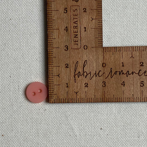 Corozo Button - Pink Lobster / Satin Matt (multiple sizes)