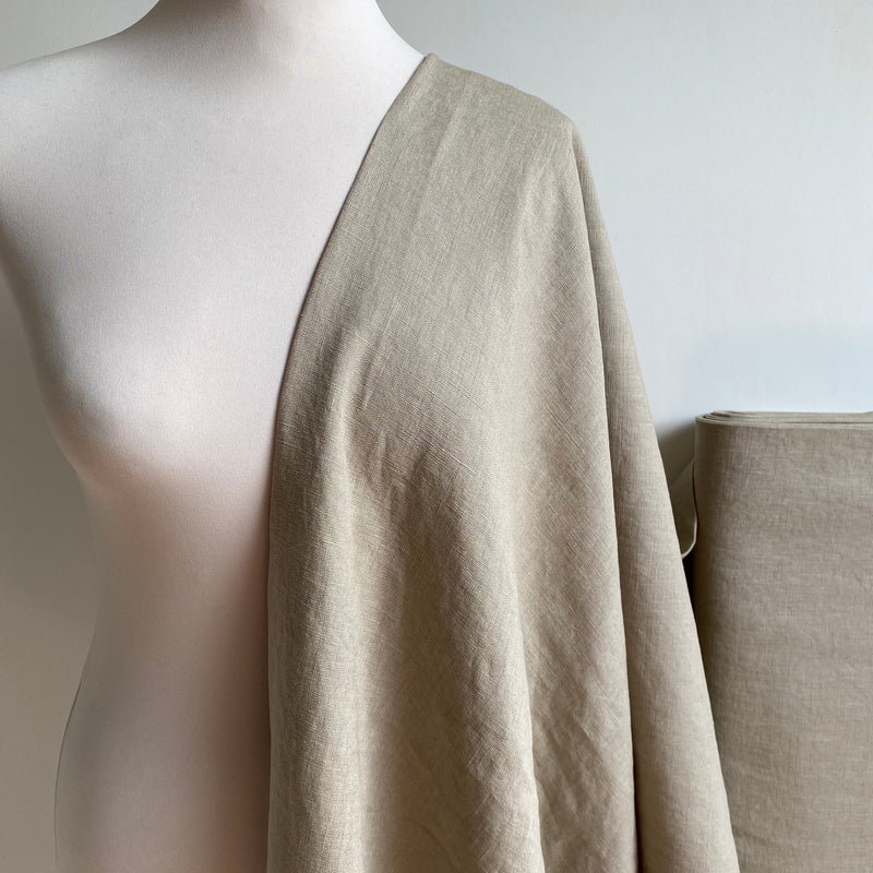 Enzyme Washed Linen - Natural - 0.5 metre