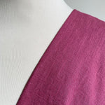 Enzyme Washed Linen - Cerise Pink - 0.5 metre