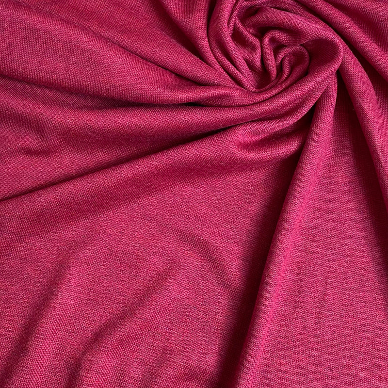Fine Merino Knit - Raspberry - 0.5 metre