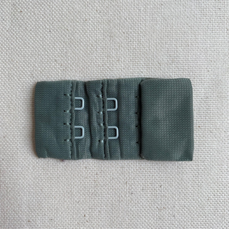 28mm Bra Hook & Eye Set - Sage Green