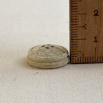 Recycled Cotton Button - Yellow Melange (18mm)