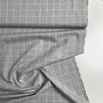 Recycled Flannel - Tartan - Light Grey - 0.5 metre