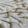 YKK No. 5 Gold Brass Metal Zip with NATULON® Recycled Tape - Closed End - VANILLA