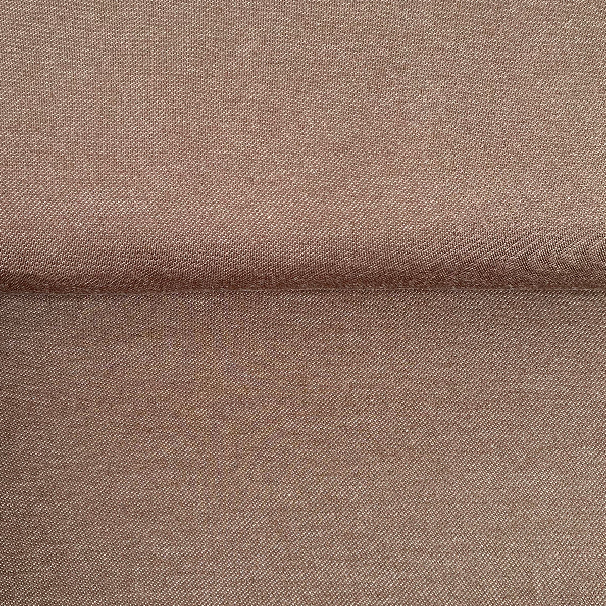 Organic Denim Look Stretch Fabric - Pinecone brown - 0.5 metre