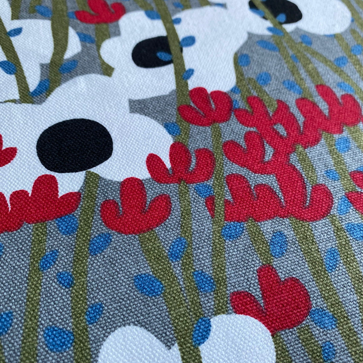 Organic Cotton Duck Canvas by Cloud9 - On the Hill - 0.5 metre