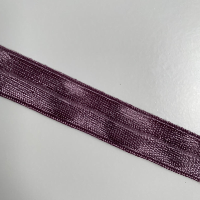 15mm Fold Over Elastic - Mauve