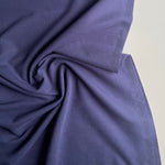 Organic Soft Sweat Jersey Knit Fabric - Navy -  0.5 metre