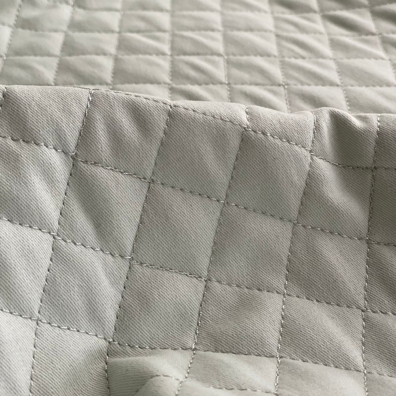 Quilted Denim Fabric - Blue Blush - Price per 0.5 metre