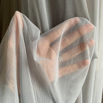 Recycled Stretch Mesh / Powernet with ROICA™ EF - Pewter - 0.5 metre
