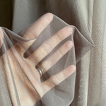 Recycled Stretch Mesh / Powernet with ROICA™ EF - Fossil Taupe - 0.5 metre