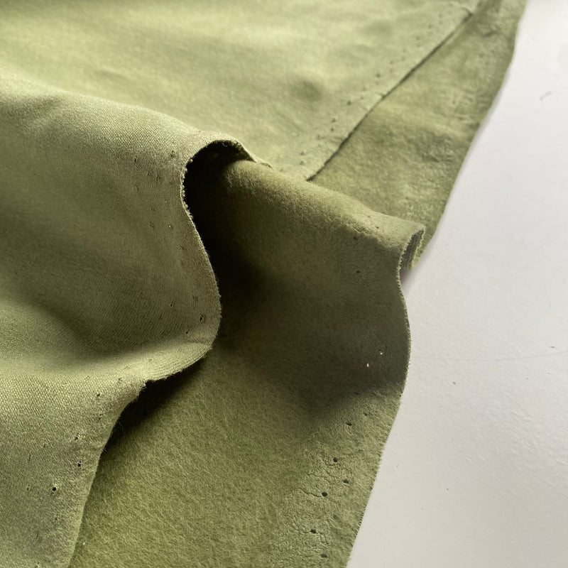 Organic Soft Sweat Jersey Knit Fabric - Pistachio -  0.5 metre