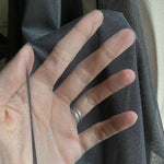 Recycled Stretch Mesh / Powernet with ROICA™ EF - Black - 0.5 metre