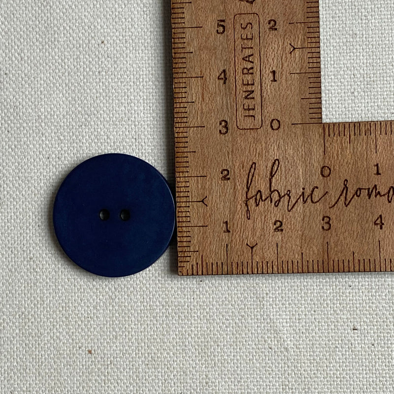 Corozo Button - Blueberry / Satin Matt (multiple sizes)