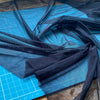 Recycled Stretch Mesh / Powernet with ROICA™ EF - Black - 0.5 metre