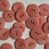Corozo Button - Pink Lobster / Satin Matt (multiple sizes)