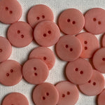 Corozo Button - Pink Lobster / Satin Matt (multiple sizes)