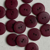 Corozo Button - Berry / Matt (multiple sizes)