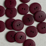 Corozo Button - Berry / Matt (multiple sizes)