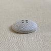Recycled Cotton Button - White Beige Melange (18mm)